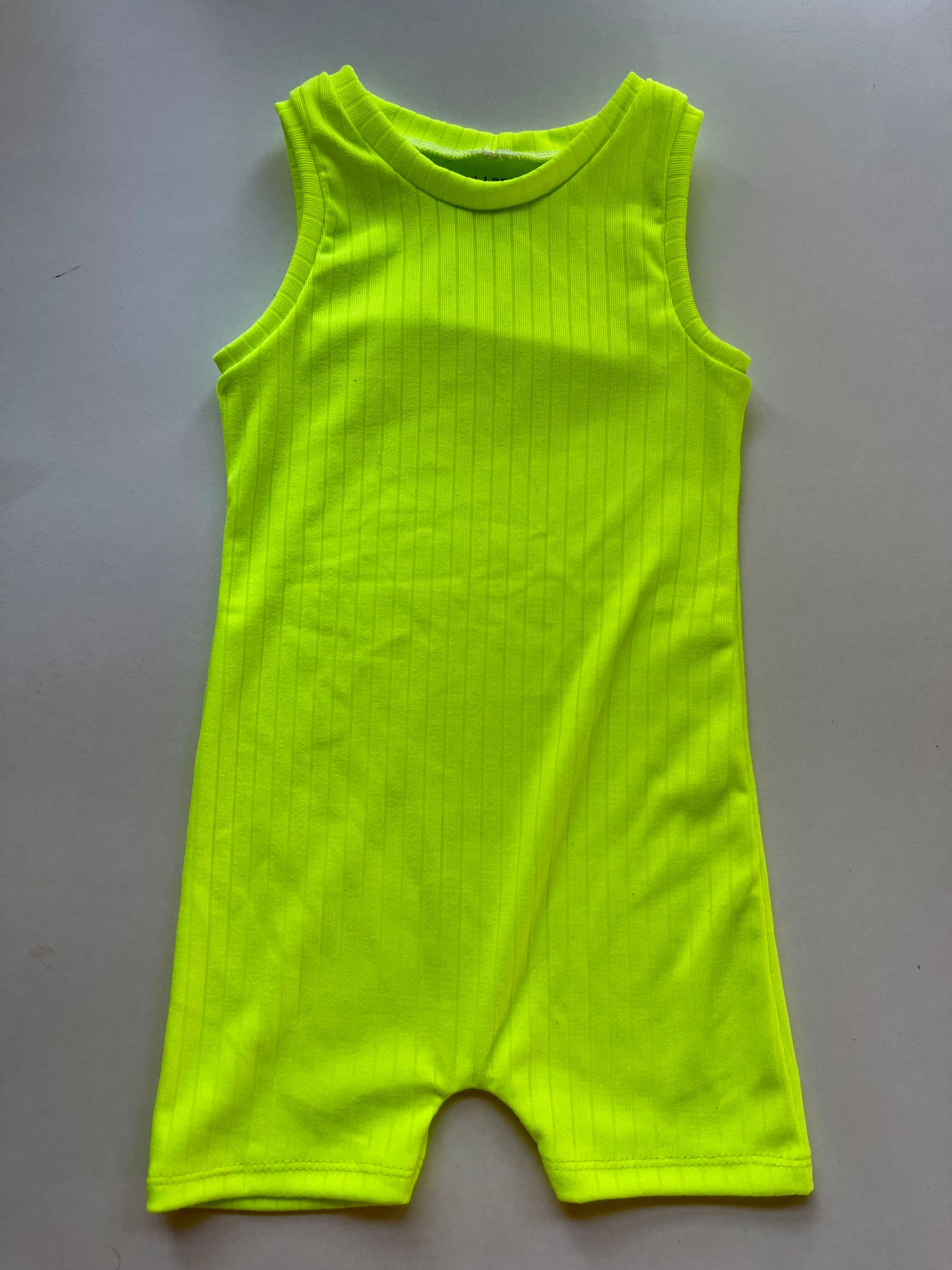 Neon green Ollie romper